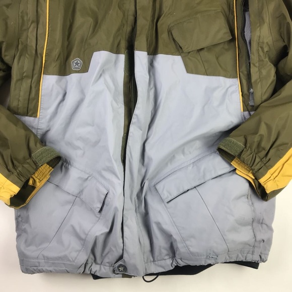 Sessions Womens Hooded Jacket Green Zip Up L - Picture 3 of 8